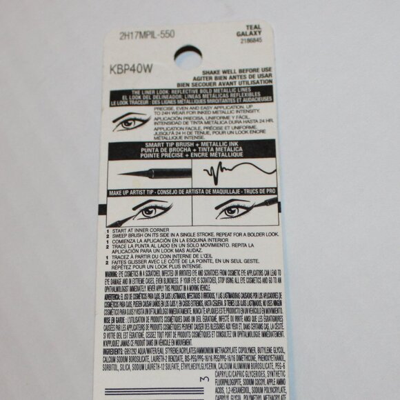 Maybelline New York 550 Teal Galaxy Eye Liner Master Precise Ink .06 oz NIP - Picture 4 of 4